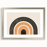 Boho Wall Art - Minimalist Geometric Arch Bohemian Canvas Decor