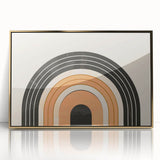 Boho Wall Art - Minimalist Geometric Arch Bohemian Canvas Decor