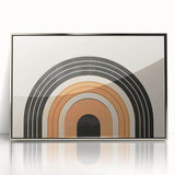 Boho Wall Art - Minimalist Geometric Arch Bohemian Canvas Decor
