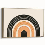 Boho Wall Art - Minimalist Geometric Arch Bohemian Canvas Decor