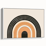 Boho Wall Art - Minimalist Geometric Arch Bohemian Canvas Decor