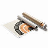 Boho Wall Art - Minimalist Geometric Arch Bohemian Canvas Decor