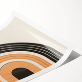 Boho Wall Art - Minimalist Geometric Arch Bohemian Canvas Decor