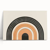 Boho Wall Art - Minimalist Geometric Arch Bohemian Canvas Decor