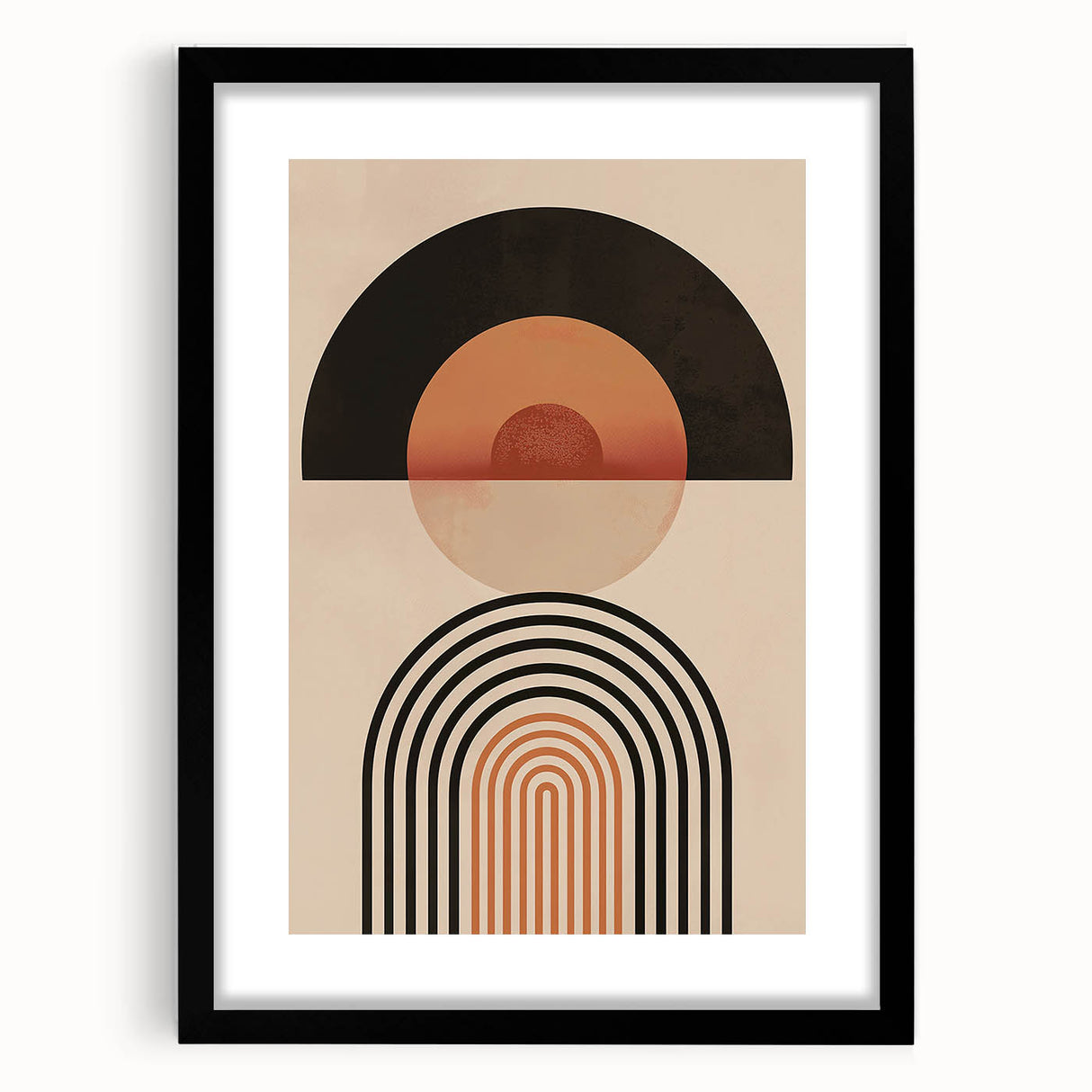Geometric Bohemian Wall Art | Eclectic Boho Decor Canvas for Modern Homes