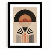 Geometric Bohemian Wall Art | Eclectic Boho Decor Canvas for Modern Homes