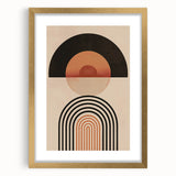 Geometric Bohemian Wall Art | Eclectic Boho Decor Canvas for Modern Homes