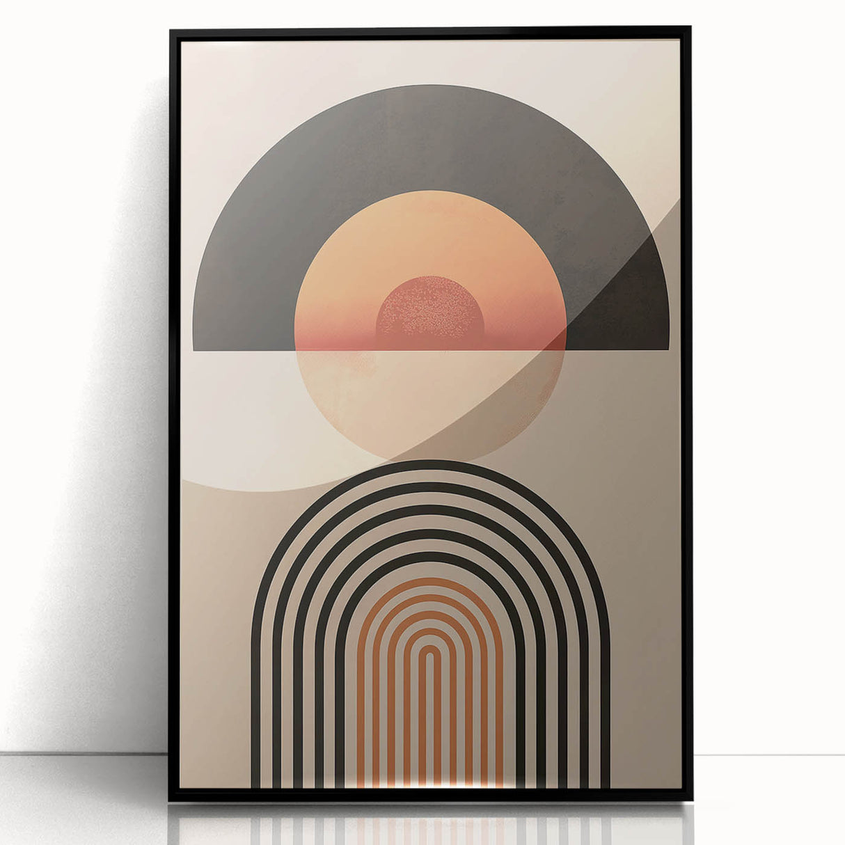 Geometric Bohemian Wall Art | Eclectic Boho Decor Canvas for Modern Homes