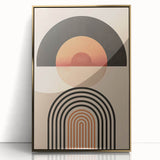 Geometric Bohemian Wall Art | Eclectic Boho Decor Canvas for Modern Homes