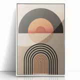 Geometric Bohemian Wall Art | Eclectic Boho Decor Canvas for Modern Homes