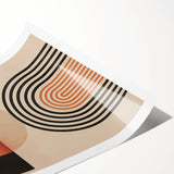 Geometric Bohemian Wall Art | Eclectic Boho Decor Canvas for Modern Homes