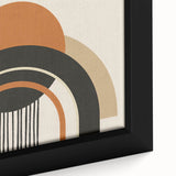 Boho Wall Art - Bold Geometric Arches in Earthy Tones Bohemian Canvas