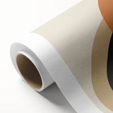 Boho Wall Art - Bold Geometric Arches in Earthy Tones Bohemian Canvas