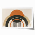 Boho Wall Art - Bold Geometric Arches in Earthy Tones Bohemian Canvas