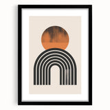 Minimalist Bohemian Wall Art | Geometric Boho Decor Canvas for Modern Homes