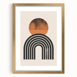 Minimalist Bohemian Wall Art | Geometric Boho Decor Canvas for Modern Homes