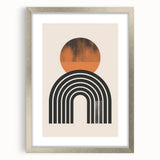 Minimalist Bohemian Wall Art | Geometric Boho Decor Canvas for Modern Homes