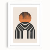 Minimalist Bohemian Wall Art | Geometric Boho Decor Canvas for Modern Homes