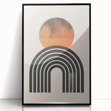 Minimalist Bohemian Wall Art | Geometric Boho Decor Canvas for Modern Homes