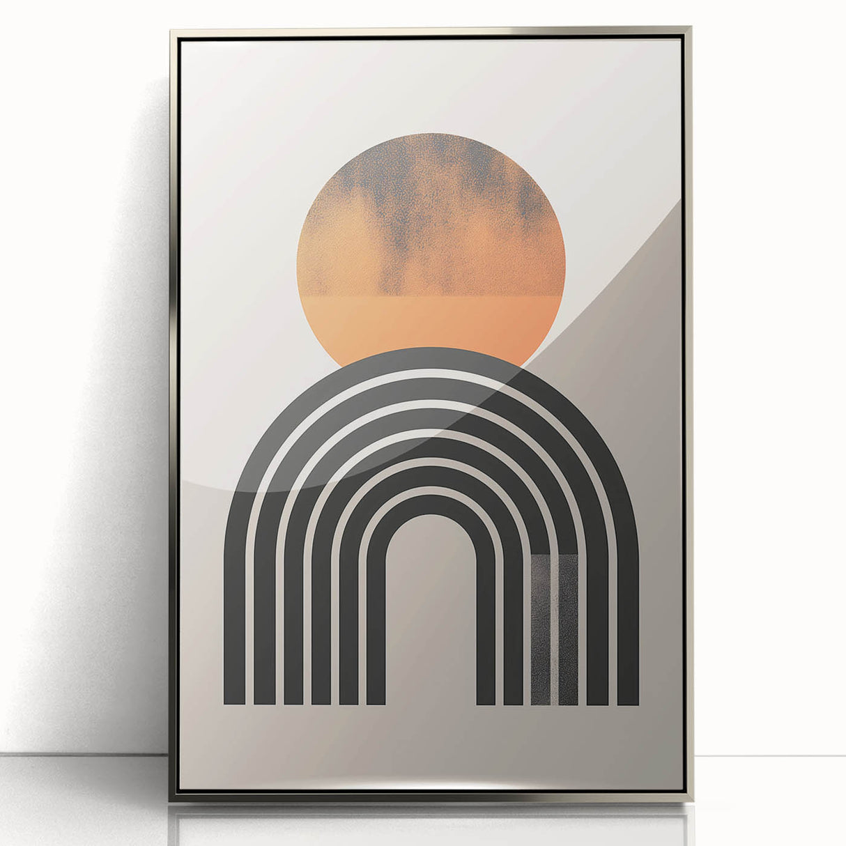 Minimalist Bohemian Wall Art | Geometric Boho Decor Canvas for Modern Homes