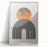 Minimalist Bohemian Wall Art | Geometric Boho Decor Canvas for Modern Homes