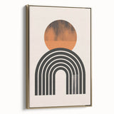 Minimalist Bohemian Wall Art | Geometric Boho Decor Canvas for Modern Homes