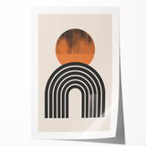 Minimalist Bohemian Wall Art | Geometric Boho Decor Canvas for Modern Homes