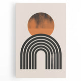 Minimalist Bohemian Wall Art | Geometric Boho Decor Canvas for Modern Homes