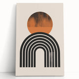 Minimalist Bohemian Wall Art | Geometric Boho Decor Canvas for Modern Homes