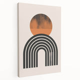 Minimalist Bohemian Wall Art | Geometric Boho Decor Canvas for Modern Homes