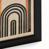 Retro Bohemian Wall Art | Geometric Boho Decor Canvas for Chic Interiors