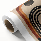 Retro Bohemian Wall Art | Geometric Boho Decor Canvas for Chic Interiors