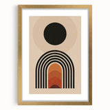 Modern Bohemian Wall Art | Geometric Boho Decor Canvas for Vibrant Spaces