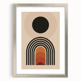 Modern Bohemian Wall Art | Geometric Boho Decor Canvas for Vibrant Spaces