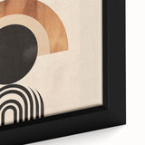 Boho Wall Art - Bold Geometric Circle and Arch Bohemian Canvas Design