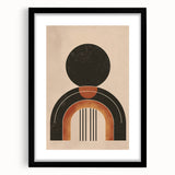 Minimalist Bohemian Wall Art | Geometric Boho Decor Canvas for Modern Homes