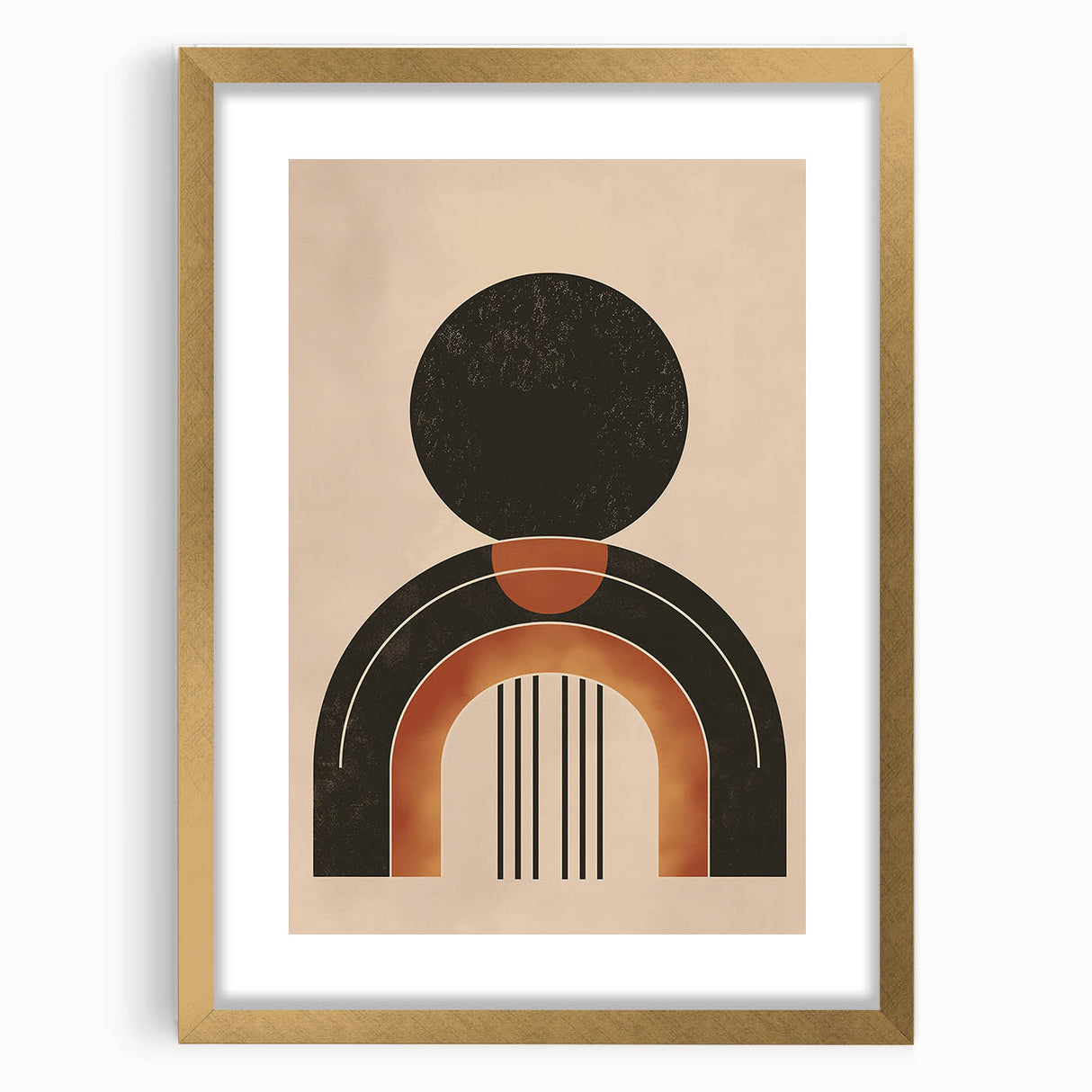 Minimalist Bohemian Wall Art | Geometric Boho Decor Canvas for Modern Homes