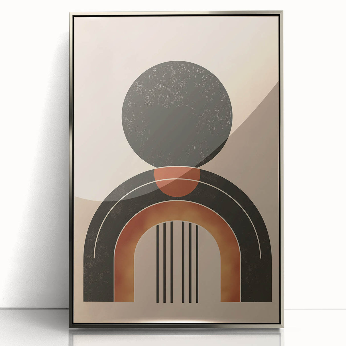 Minimalist Bohemian Wall Art | Geometric Boho Decor Canvas for Modern Homes