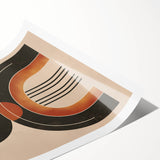 Minimalist Bohemian Wall Art | Geometric Boho Decor Canvas for Modern Homes