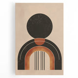 Minimalist Bohemian Wall Art | Geometric Boho Decor Canvas for Modern Homes