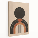 Minimalist Bohemian Wall Art | Geometric Boho Decor Canvas for Modern Homes