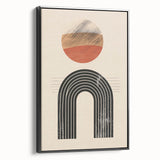 Bohemian Wall Art | Eclectic Boho Decor Canvas | Artistic Arch Design