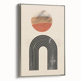 Bohemian Wall Art | Eclectic Boho Decor Canvas | Artistic Arch Design