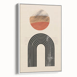 Bohemian Wall Art | Eclectic Boho Decor Canvas | Artistic Arch Design