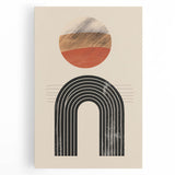 Bohemian Wall Art | Eclectic Boho Decor Canvas | Artistic Arch Design