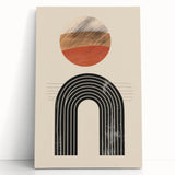 Bohemian Wall Art | Eclectic Boho Decor Canvas | Artistic Arch Design