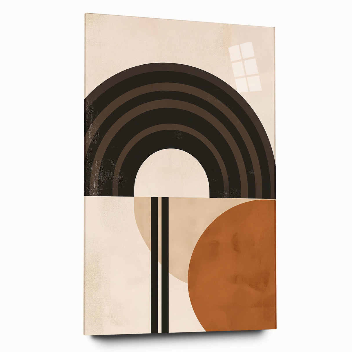 Eclectic Boho Decor Canvas | Bohemian Wall Art | Geometric Arch Design