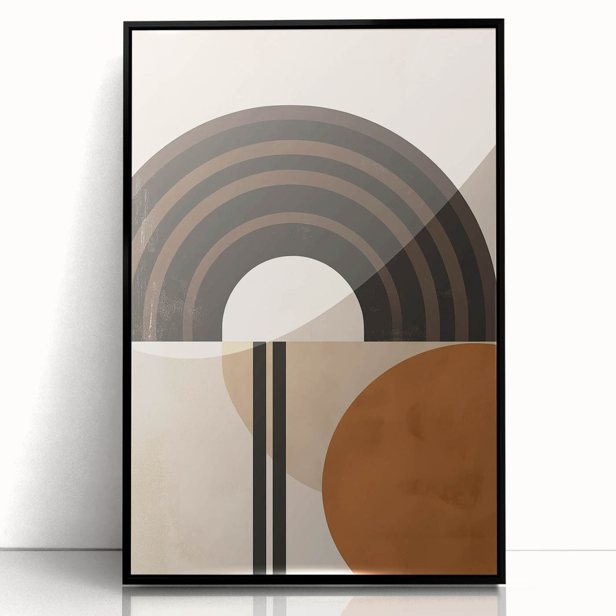 Eclectic Boho Decor Canvas | Bohemian Wall Art | Geometric Arch Design