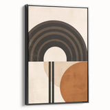 Eclectic Boho Decor Canvas | Bohemian Wall Art | Geometric Arch Design