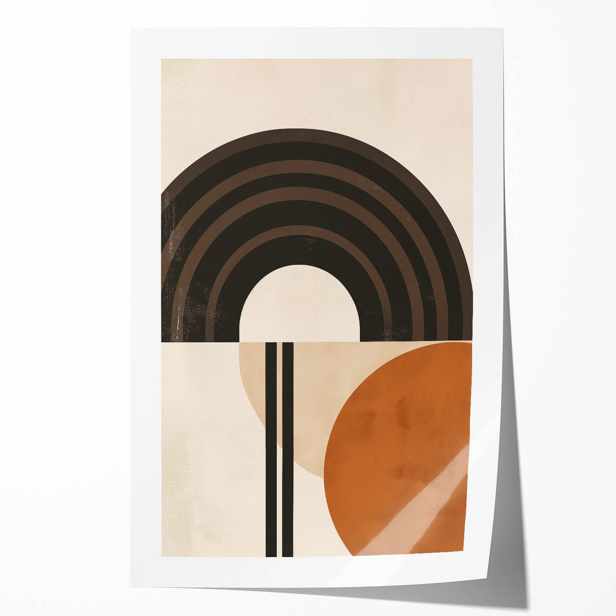Eclectic Boho Decor Canvas | Bohemian Wall Art | Geometric Arch Design